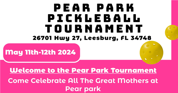 Pear Park Pickleball Tournament