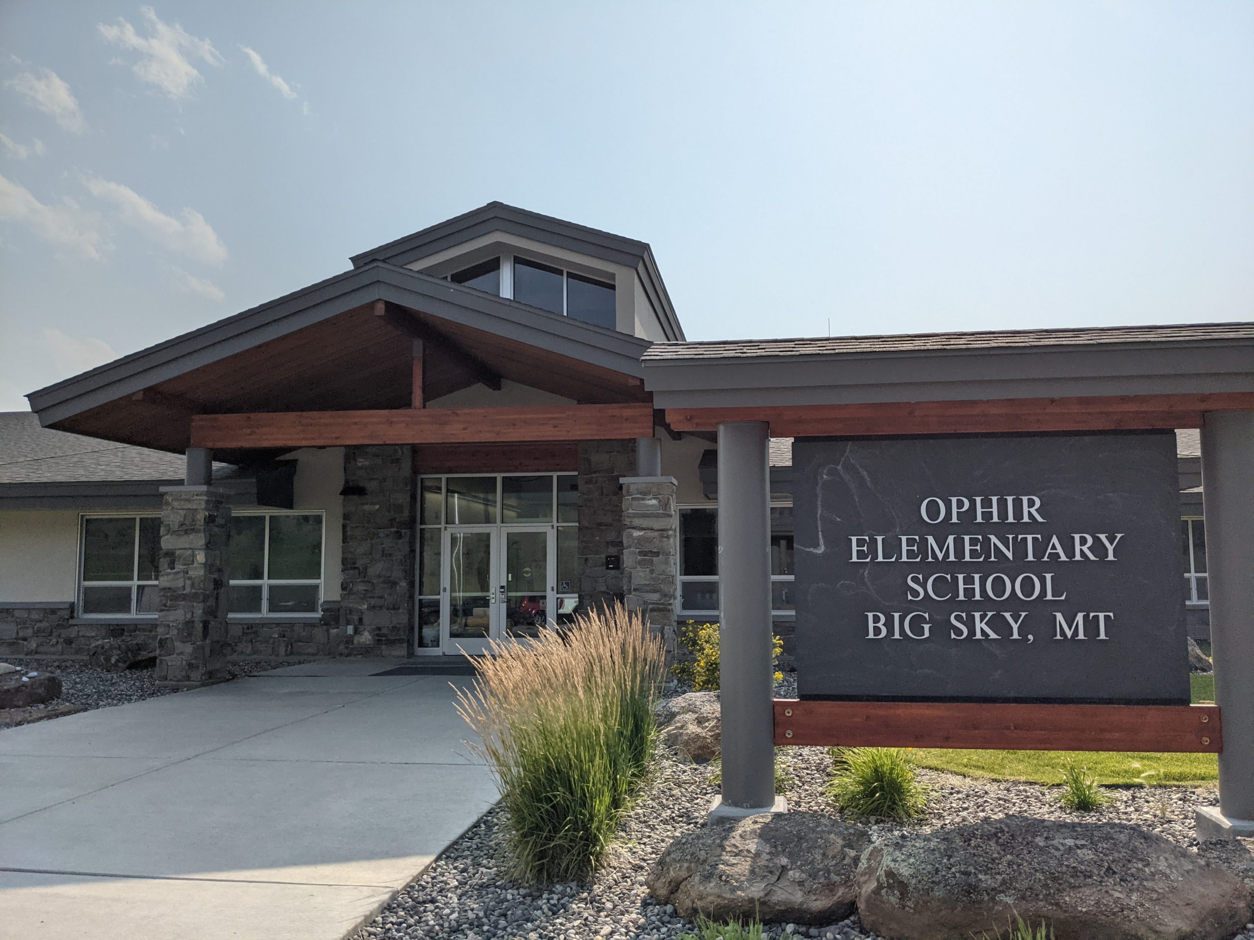 Ophir Elementary School in Big Sky